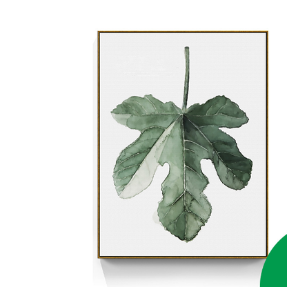 Tropical Palm Leaves Watercolor Canvas Prints (Set of 6)