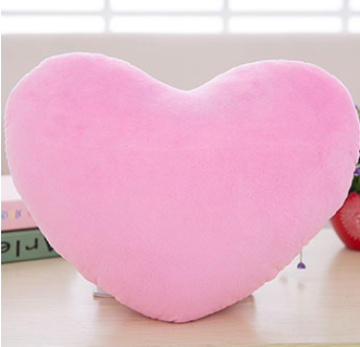 Heart Shaped Pillow – Soft Plush Cushion for Bedroom Décor, 15cm or 30cm