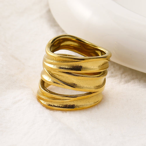 Multi-layer Stainless Steel High-key Fashion Ring